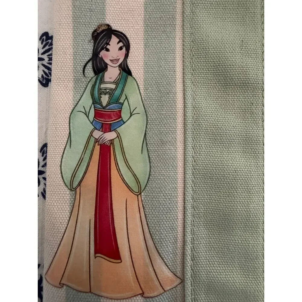 Disney Mulan Double Sided Striped Custom Made Trader Joes Mini Tote